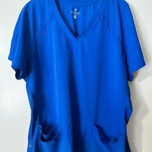 Peaches med couture scrub top